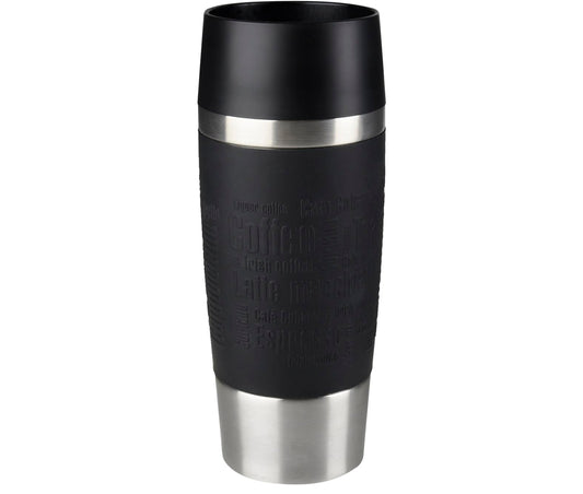 👉 Thermo-Trinkbecher 360 ml – Hält Getränke bis zu 4h heiß & 8h kalt, 100% dicht & auslaufsicher, Quick-Press-Verschluss, 360° Trinköffnung, Schwarz