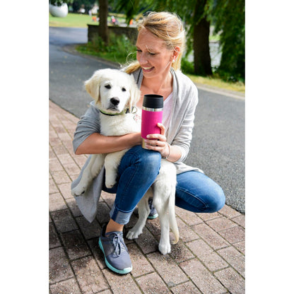 👉 Thermo-Trinkbecher 360 ml – Hält Getränke bis zu 4h heiß & 8h kalt, 100% dicht & auslaufsicher, Quick-Press-Verschluss, 360° Trinköffnung, Schwarz